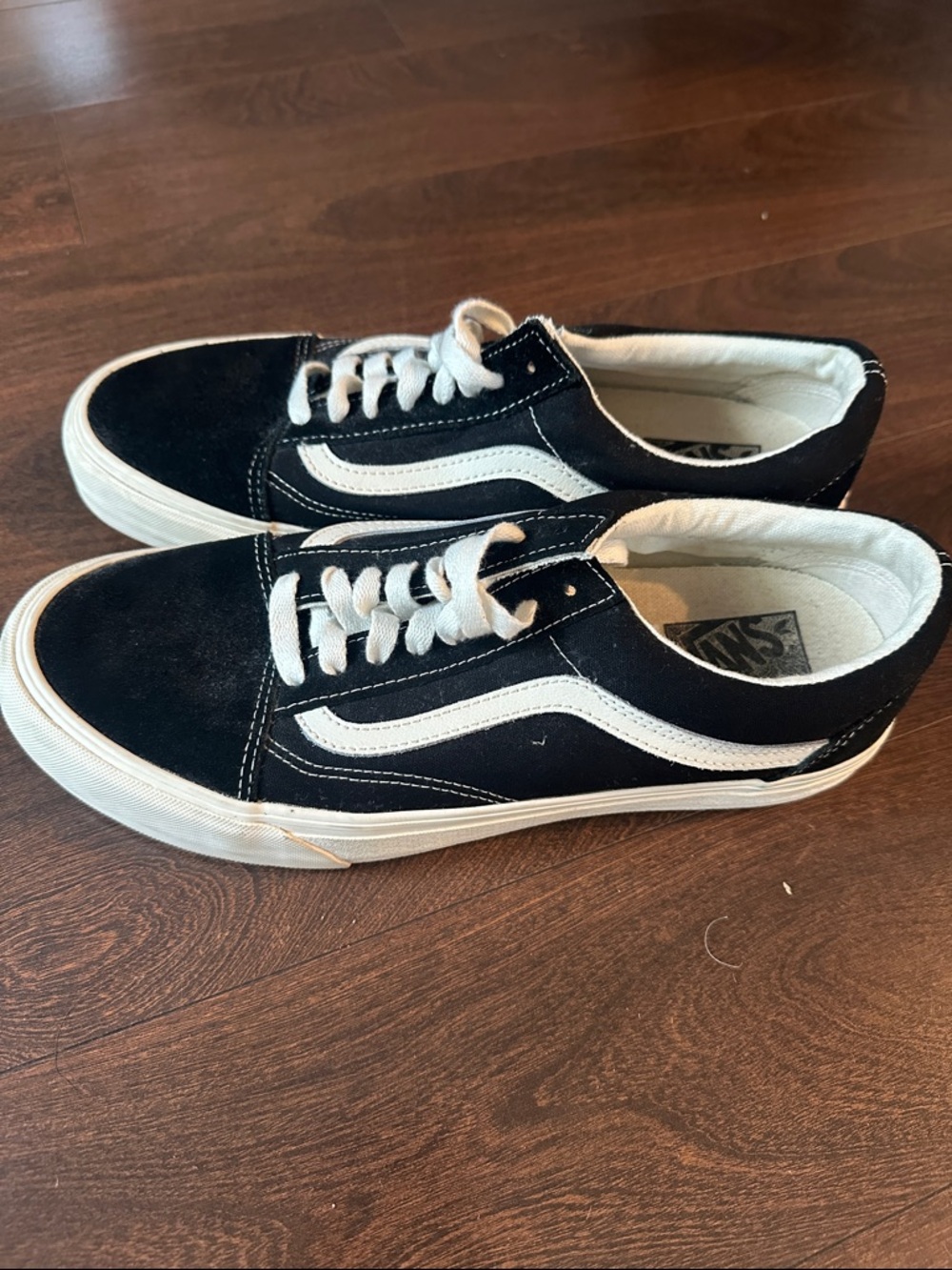 Vans Old Skool Low Top Sneakers in Black and White